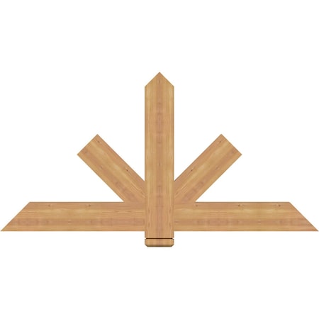 Ekena Millwork Kennewick Timber Gable Bracket, Western Red Cedar, 60"W x 30"H x 1 1/2"D x 5 1/2"F, 12/12 Pitch GBW060X30X0206KEN00SWR